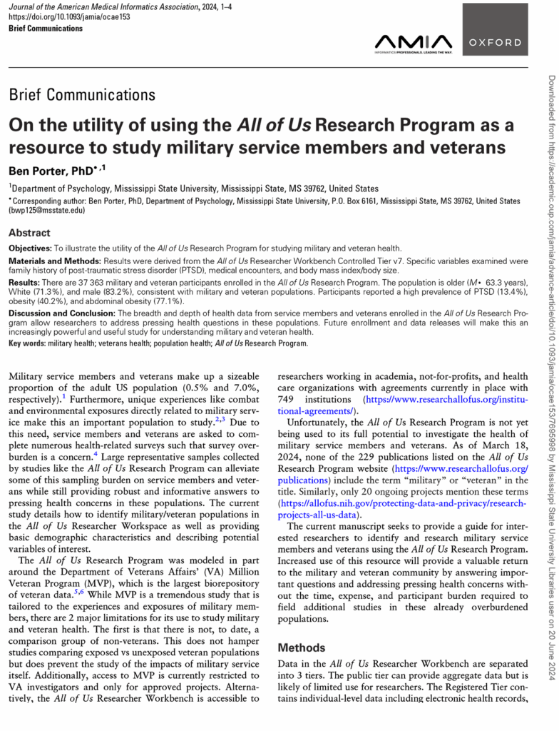 Cover of article
